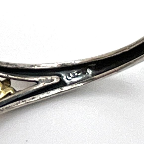 Carolyn Pollack Relios 925 Brass Gold Sheen Obsidian Cuff Bracelet - Picture 6 of 8